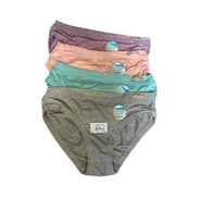 Berrak 4 Adet Bambu Bikini Külot (Karışık)