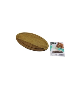 AKASYA OVAL AHŞAP SERVİS SUNUM TEPSİ - TAHTASI  MİNİ TEPSİ   25 X 14 X 1.4CM (5343)