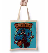Cookie Monster Kurabiye Canavarı Hulk Bez Çanta Uzun Saplı