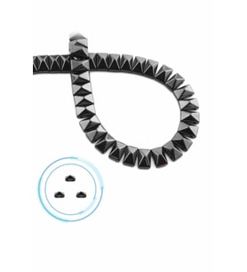 Hematit Doğal Taş Parlak Füme Piramit Kesim 8x5mm Dizi [AA]