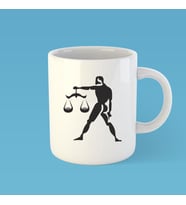 Terazi Burcu Beyaz Bardak Kupa