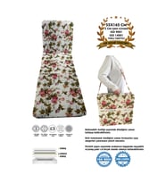 Katlanır Yer Yatağı Ve Tek Kişilik Sünger Katlanır Minder Yatak 55x165 Cm 3 Cm-İNGİLİZ GÜLÜ