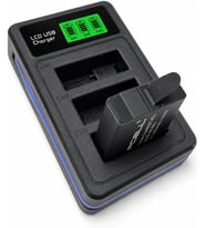 1 Adet Batarya GoPro Hero 5 Hero 6 Hero 7 Hero 8 ile Uyumlu 3 Slot LCD Ekranlı USB Batarya Şarj Cihazı AHDBT-501 AHDBT-801 Uyumlu Aksiyon Kamera Pil Şarj Ünitesi (GO501 Şarj Cihazı ve Pil)