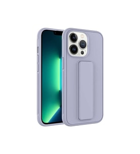 Apple iPhone 14 Plus Uyumlu Kılıf Zore Qstand Kapak (Gri)