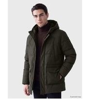 LCWAIKIKI Classic Haki Regular Fit Kapüşonlu Erkek Mont