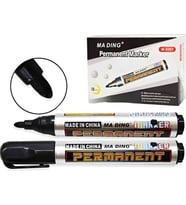 Siyah Koli Kalemi 10'lu Set – Suya Dayanıklı, Kalıcı Permanent Marker, Karton, Plastik ve Metal Yüzeylere Uygun, Dayanıklı Uçlu Işaretleme Kalemi