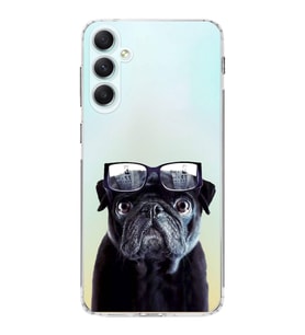PrintiFy Samsung Galaxy A34 ile Uyumlu 1mm Slim Fit Köpek 3 050f Baskılı Şeffaf  Kılıf