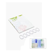 PVC Duş Perdesi - Çift Kanatlı - 12 Halkalı - 90x180 cm