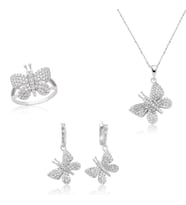 Gümüş Kelebek Bayan Set (Standart)