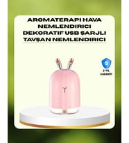 Northcity 200 ml Ultrasonik Aroma Difüzör ve Hava Nemlendirici - Tavşan Kulaklı Gece Lambası