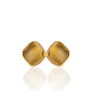 Kadir Jewellery 22 Ayar Altın Kaplama Kadın Minimal Küpe -El İşçiliği Ve Hipoalerjenik Küpe