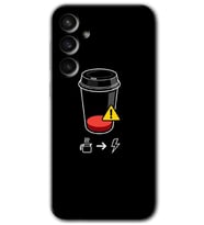 Galaxy S23 FE Kılıf HD Desen Baskılı Arka Kapak - Coffee Battery