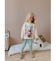 KIZ ÇOCUK LABUBU MODELLİ TAYTLI TAKIM (Yeşil)