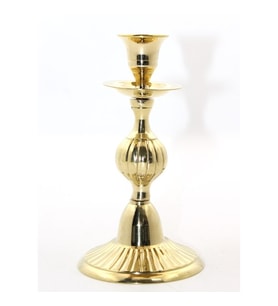 Tekli Pirinç Şamdan Model 3 (Çok Renkli)