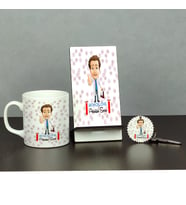 Biyolog Üçlü Set (Kupa + Telefon Standı + Anahtarlık) 003