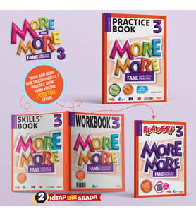 3 More & More Practice Book + Workbook & Skills Book + Readers (3'Lü Set) Maarif