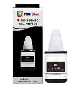 Photo Print®  Canon G1400-G2400-G3400 Yazıcılar İçin Uyumlu Muadil 135 Ml Siyah Mürekkep