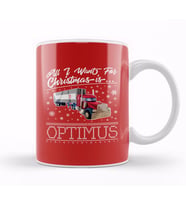 All I Want For Christmas Is Optimus Prime Transformers Kupa Bardak Porselen