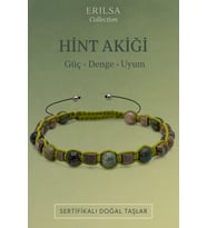 Sertifikalı Hint Akiği ve Terahertz Doğal Taş Bileklik – Güç, Uyum ve Dengeyi Hisset (Çok Renkli)