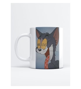 Tom Ve Jerry Love Baskı Porselen Kupa Bardak