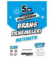 kitabın başkenti ankara yayıncılık 2025-2026 Müfredat Ankara Yayıncılık 5.Sınıf Güçlendiren Matematik Branş Denemeleri (Çok Renkli)