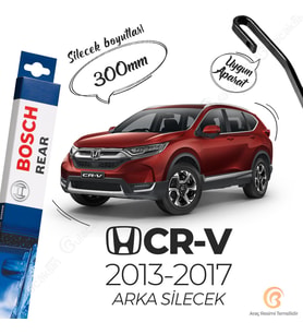 Bosch Rear Arka Silecek Honda CR-V 2013-2017 ile uyumlu (Siyah)