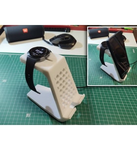 Telefon ve Akıllı Saat Standı  3D Baskı Şarj ve Masaüstü Organizer