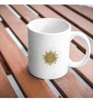 Güneş Ay Tarot Tasarımlu Kupa Bardak
