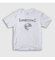 Presmono Unisex Çocuk Beyaz Logo V2 Evanescence T-Shirt 146371tt (Beyaz)