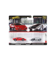 Hot Wheels 2'Li Premium Araba Seti Lamborghini Countach Ve Lancia Stratos Zero Jbl02