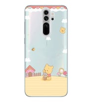 Redmi Note 8 Pro Uyumlu Winnie The Pooh Tasarımlı Şeffaf Telefon Kılıfı