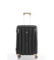 Mçs Polipropilen Valiz V305 65 CM (Siyah - Kahverengi)