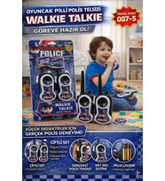 Pilli Polis Telsizi Walkie Talkie Çiftli Set  Bas Konuş Özellikli