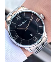 Pierre Cardin Çelik Kordon Takvimli Özel Kadran 3 Atm Suya Dayanıklı Erkek Kol Saati EPC.80091.105 (Gri - Siyah)