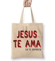 Lion Jesus Te Ama Bez Çanta Uzun Saplı