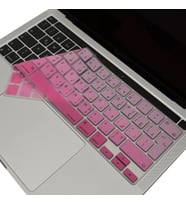 McStorey Macbook Pro M1-M2 ile Uyumlu Klavye Koruyucu A2338 2289 2251 A2141 UK Arapça Baskı Gradient (Pembe)