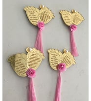 Kişiye Özel Pleksi Bebek Magnet Hatıra (Altın)