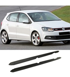 Vw Polo Mk5 GTI Yan Marşpiyel Seti Plastik 2 Adet Mat Siyah 2009-2017 karlık+ek+bodykit