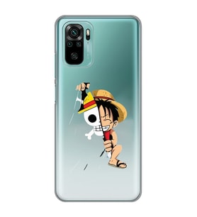 Xiaomi Redmi Note 10 / Note 10S Uyumlu One Piece Luffy Tasarımlı Şeffaf Telefon Kılıfı