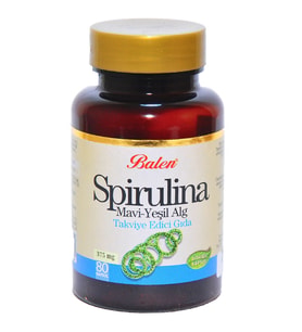 Balen Spirulina Mavi-Yeşil Alg 80 Kapsül