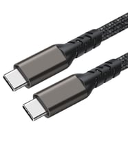 Lexroo 2.Jenerasyon Type-C to Type-C USB3.2 PD Data Kablosu 100W 20Gbps 4K@60Hz 3 Metre - Siyah