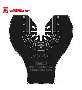 WORX WA4958 Çok Amaçlı Raspalama Makinası İçin 35x80mm 180° Ahşap, Fiberglas, PVC Universal Dalma/Kesme Bıçağı