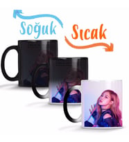 Blackpink Rose Sihirli Kupa Bardak Porselen