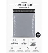 Northcity Gri Cepsiz Jumbo Kargo Poşeti 60x62+5 Cm 100 Adet – Dayanıklı ve Suya Dayanıklı Ambalaj