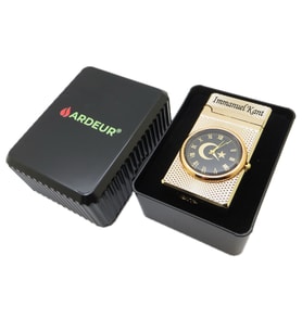 Ardeur® Altair Gold Kişiye Özel İsimli Çakmak Saatli Hediyelik Kutusunda