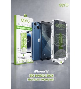 iPhone 13 Epro Magic Box Hayalet 5D Ekran Koruyucu