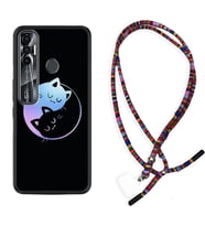 Tecno Spark 6 6 Go 8C 8 Pro 7 7 Pro Kılıf Boyun Asklı Rasta Silikon Love Cats 1604
