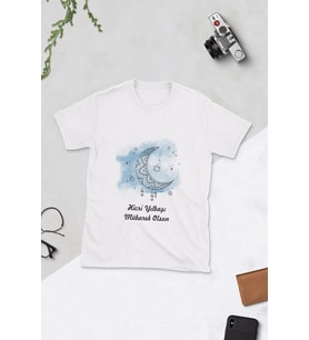  Hicri Yılbaşına Özel Baskılı Tasarım T-Shirt (Beyaz)