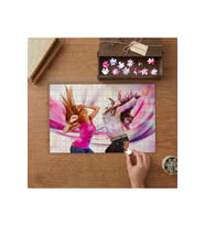 Dans Eden Kızlar Tasarımı 240 parça Ahşap Puzzle Ahşap Kutuda MP00753