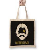 Reinhardt Hammer Down Logo Overwatch Bez Çanta Uzun Saplı